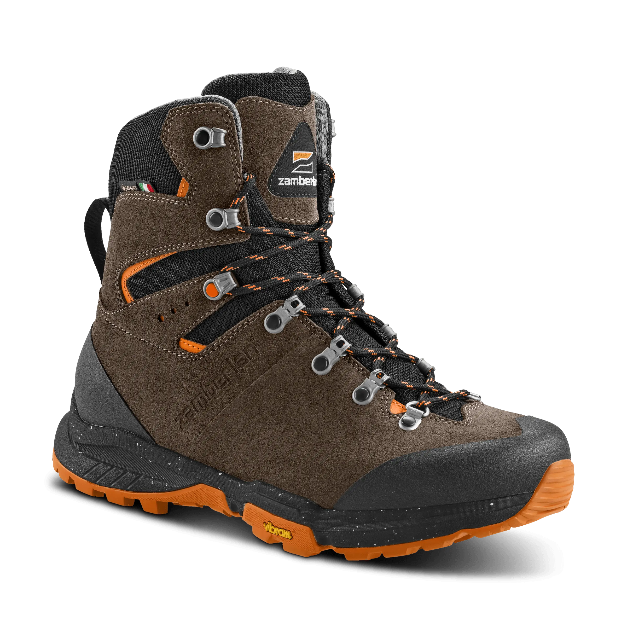 Zamberlan Thunder Pro GTX - men's hiking and backpacking boots in brown/orange