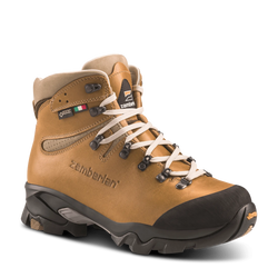 Zamberlan Vioz Lux GTX RR WNS - women's hiking and backpacking boots in camel with cream laces