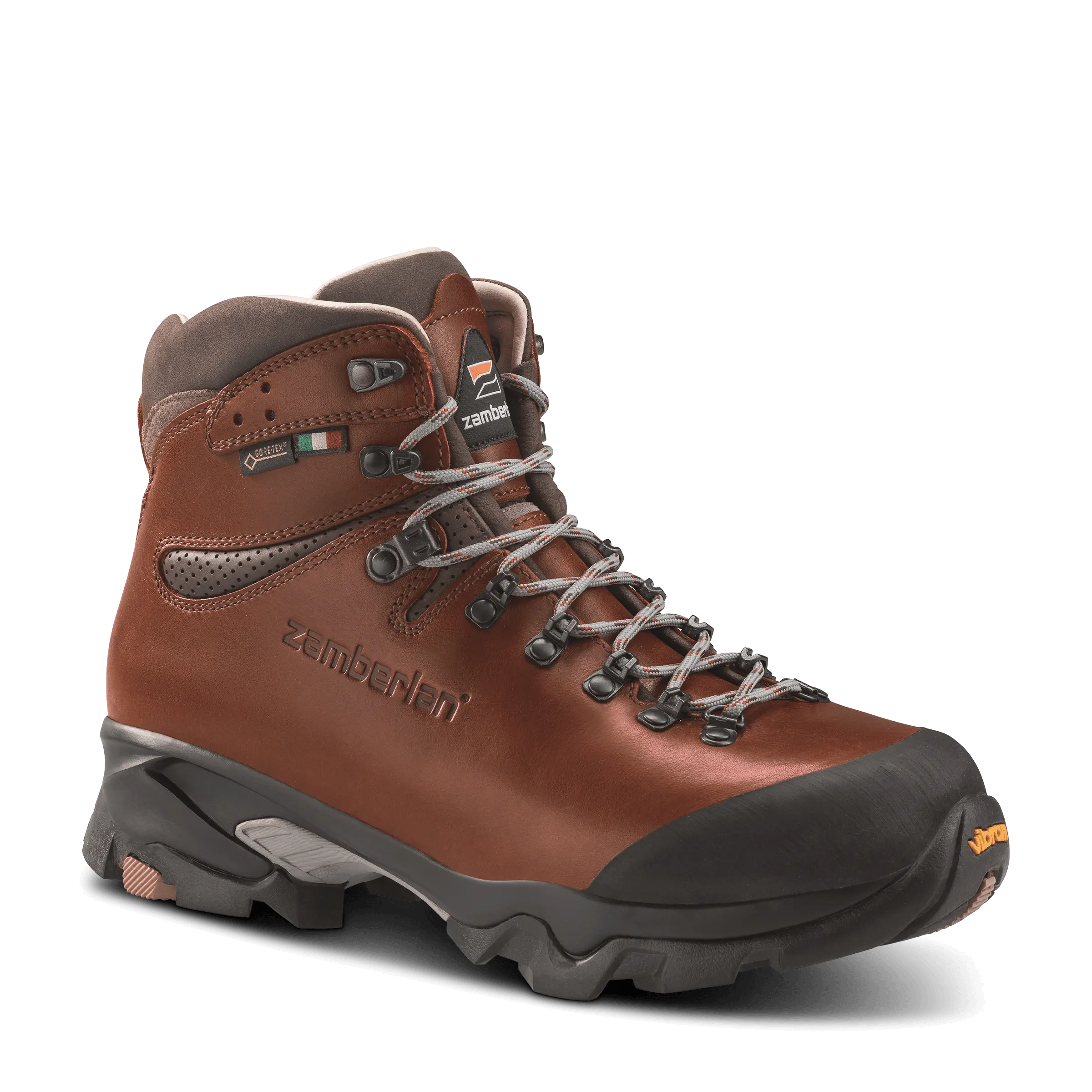 Zamberlan Vioz Lux GTX RR - men's backpacking boot in waxed brick