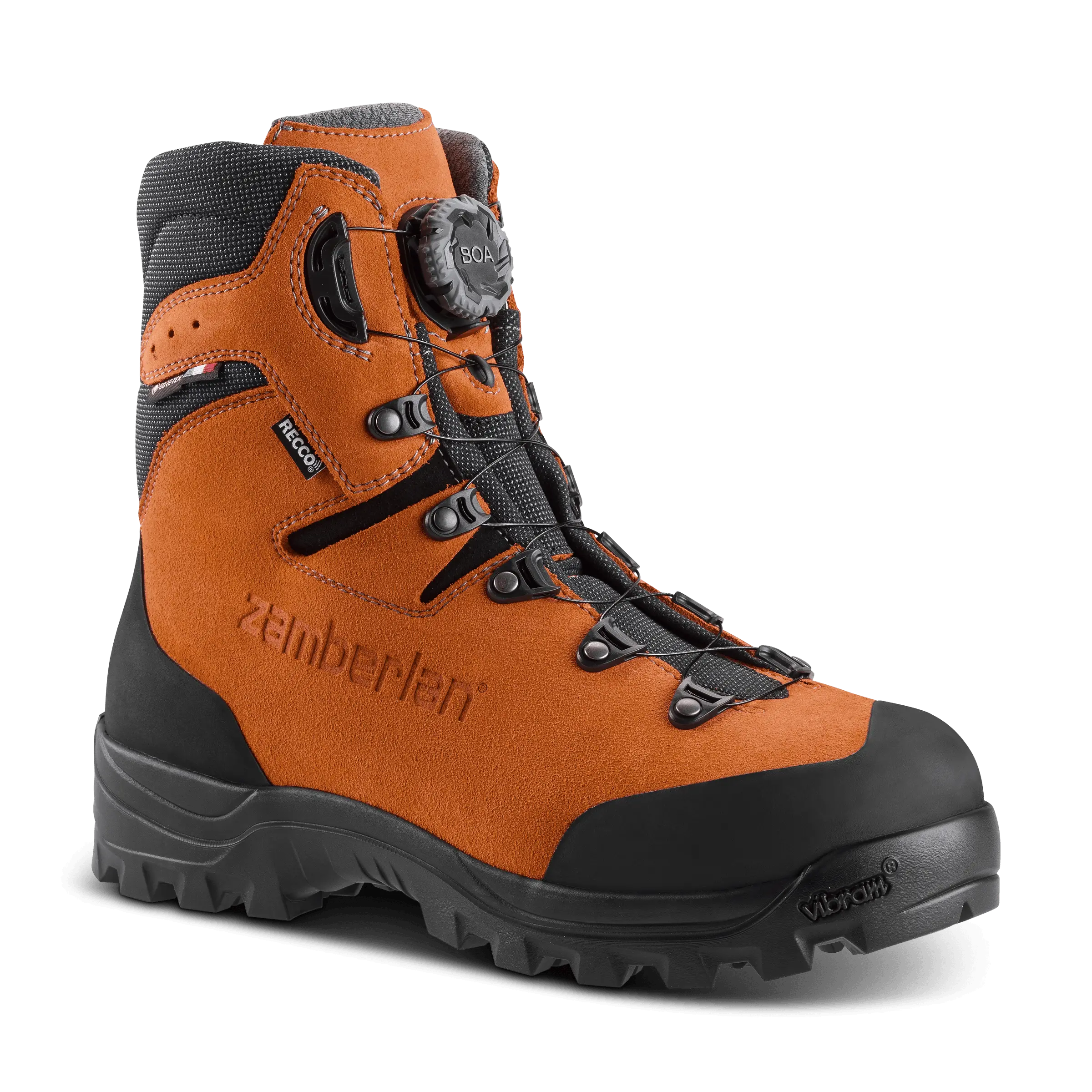 Zamberlan Delimber GTX RR BOA S7S - men's ISO certified forestry and industrial work boot in orange