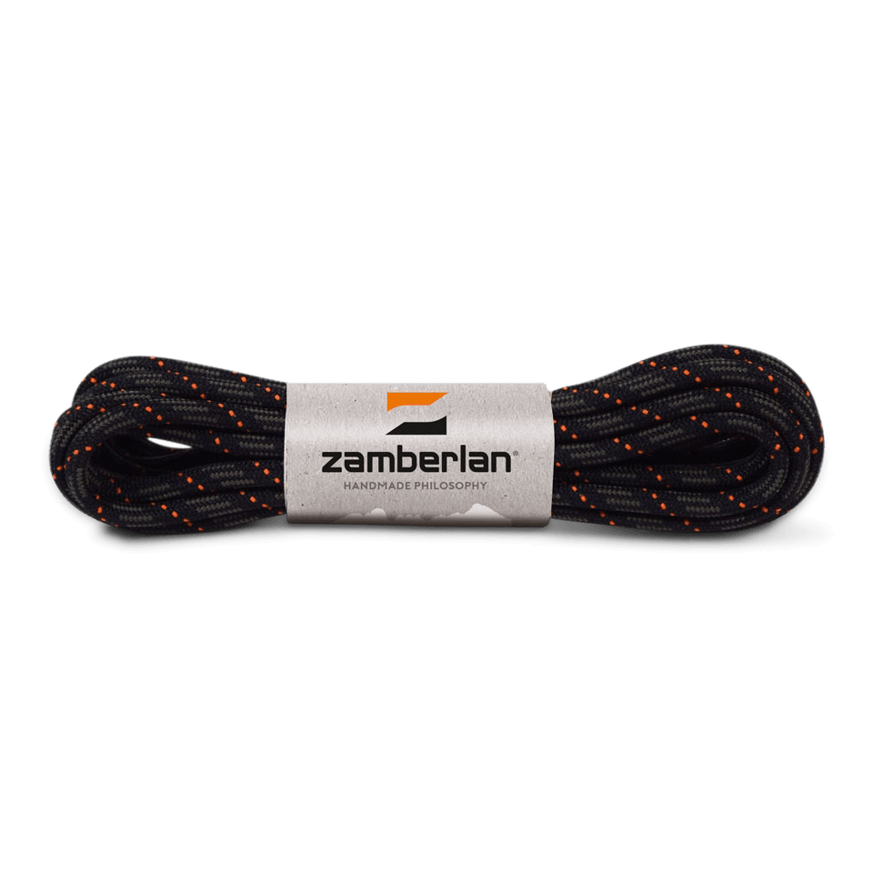 ROUND BOOT LACES - Graphite/Orange