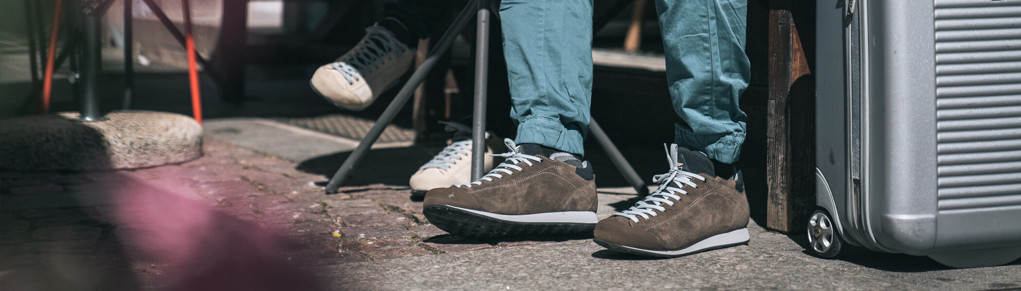 Zamberlan Free Blast Pop shoes in brown. 
